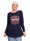 Indigo Printed Long - Sleeve Design 31 - Khotwh